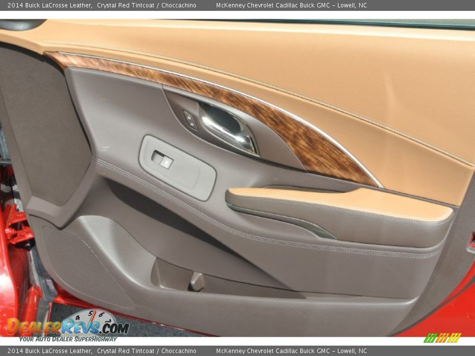 2014 Buick LaCrosse Leather Crystal Red Tintcoat / Choccachino Photo #21