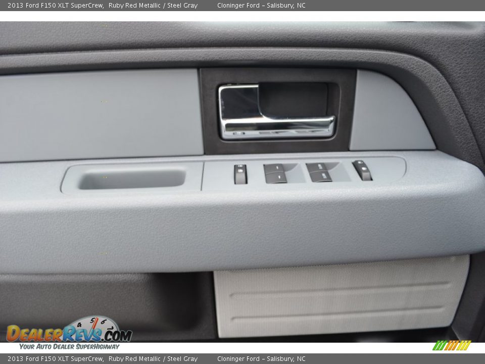 2013 Ford F150 XLT SuperCrew Ruby Red Metallic / Steel Gray Photo #4