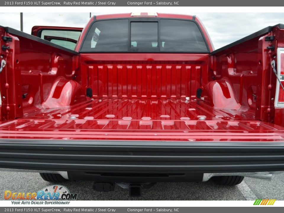2013 Ford F150 XLT SuperCrew Ruby Red Metallic / Steel Gray Photo #8