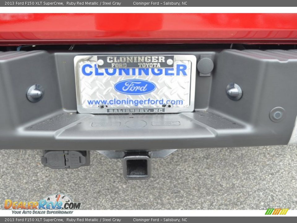2013 Ford F150 XLT SuperCrew Ruby Red Metallic / Steel Gray Photo #9