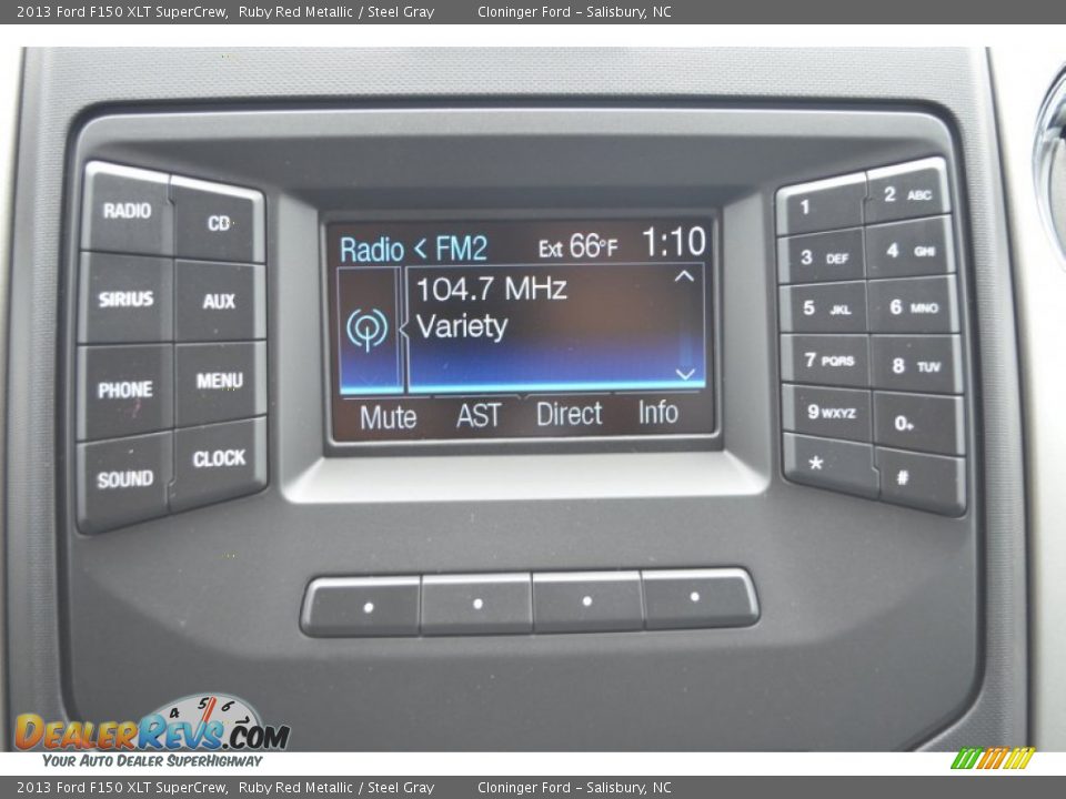 2013 Ford F150 XLT SuperCrew Ruby Red Metallic / Steel Gray Photo #12