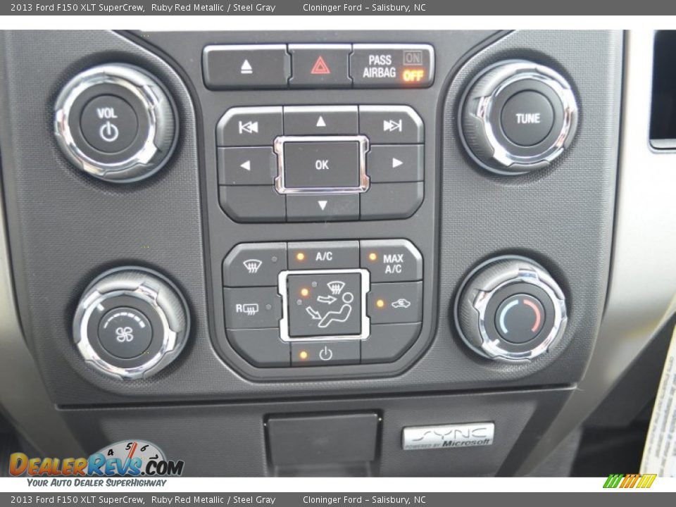 2013 Ford F150 XLT SuperCrew Ruby Red Metallic / Steel Gray Photo #13