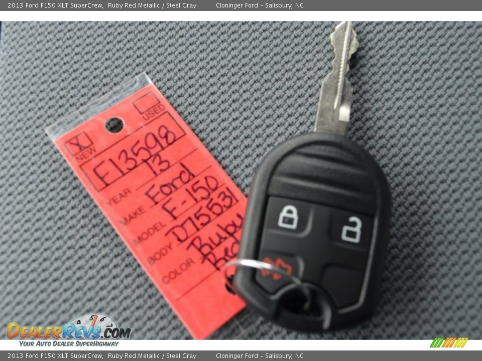 2013 Ford F150 XLT SuperCrew Ruby Red Metallic / Steel Gray Photo #20
