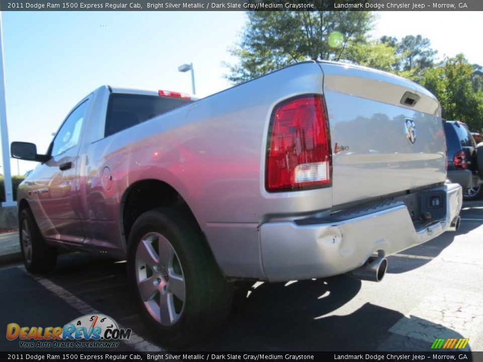 2011 Dodge Ram 1500 Express Regular Cab Bright Silver Metallic / Dark Slate Gray/Medium Graystone Photo #2