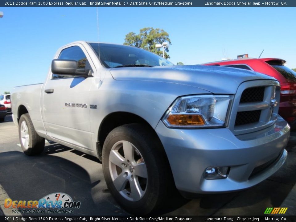 2011 Dodge Ram 1500 Express Regular Cab Bright Silver Metallic / Dark Slate Gray/Medium Graystone Photo #4