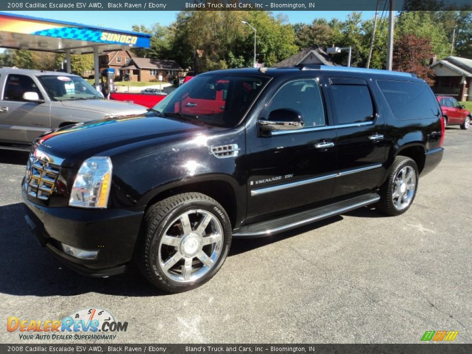 2008 Cadillac Escalade ESV AWD Black Raven / Ebony Photo #1