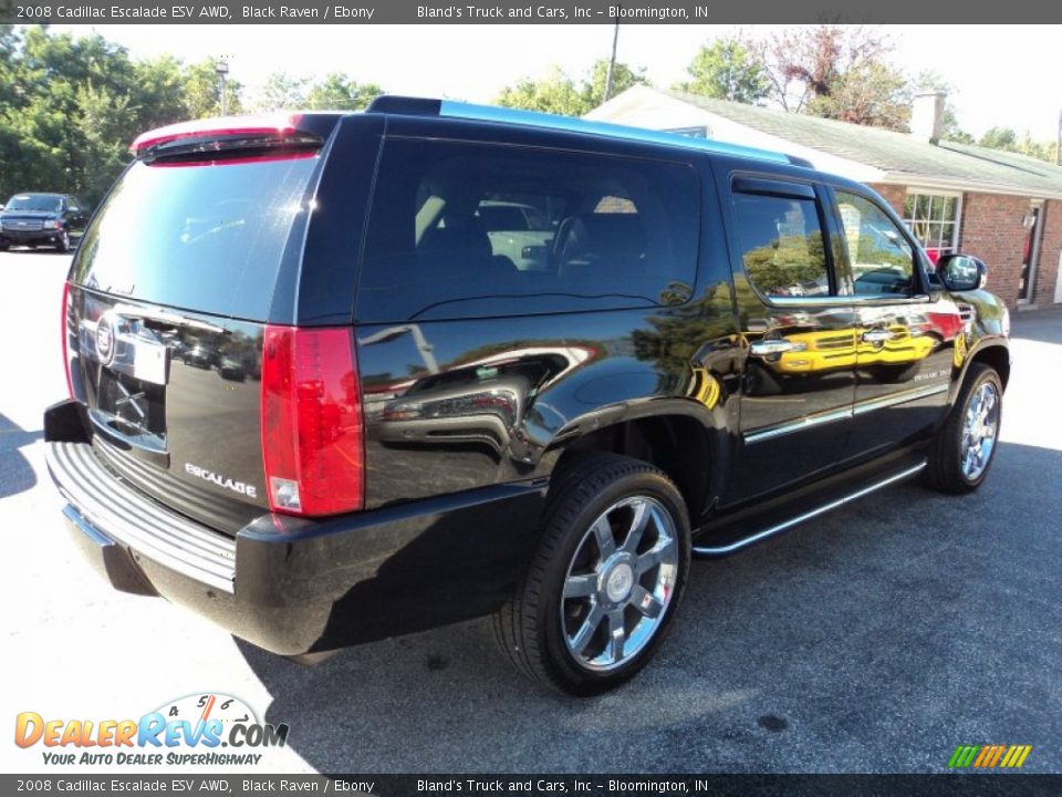 2008 Cadillac Escalade ESV AWD Black Raven / Ebony Photo #2