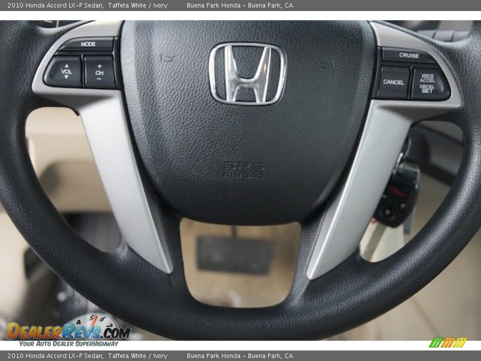 2010 Honda Accord LX-P Sedan Taffeta White / Ivory Photo #6