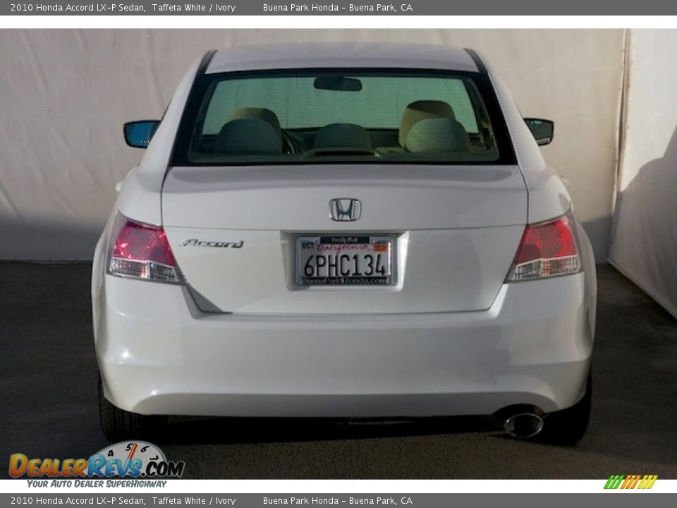 2010 Honda Accord LX-P Sedan Taffeta White / Ivory Photo #10