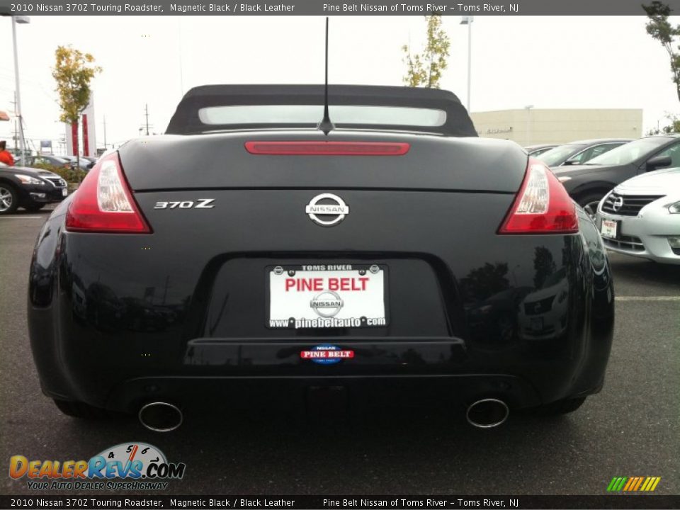 2010 Nissan 370Z Touring Roadster Magnetic Black / Black Leather Photo #6