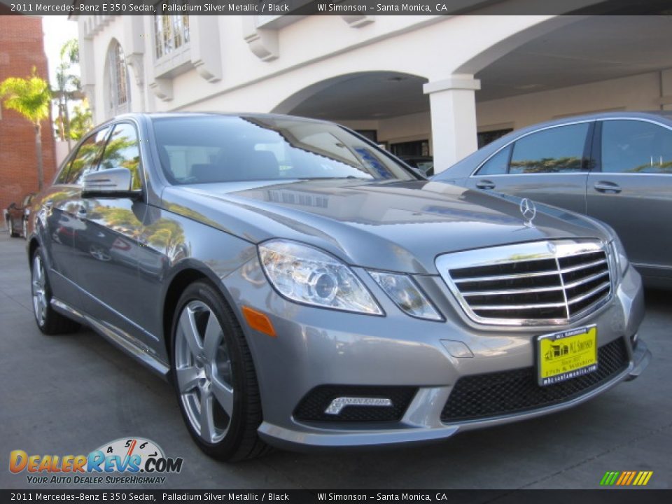 2011 Mercedes-Benz E 350 Sedan Palladium Silver Metallic / Black Photo #1