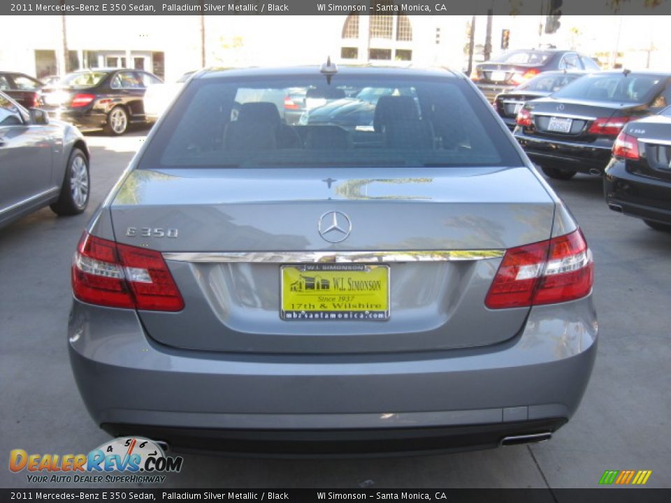 2011 Mercedes-Benz E 350 Sedan Palladium Silver Metallic / Black Photo #3