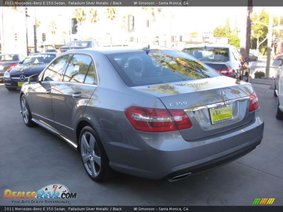 2011 Mercedes-Benz E 350 Sedan Palladium Silver Metallic / Black Photo #4