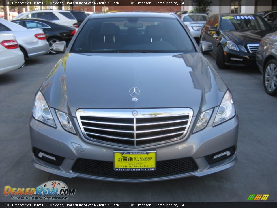 2011 Mercedes-Benz E 350 Sedan Palladium Silver Metallic / Black Photo #6