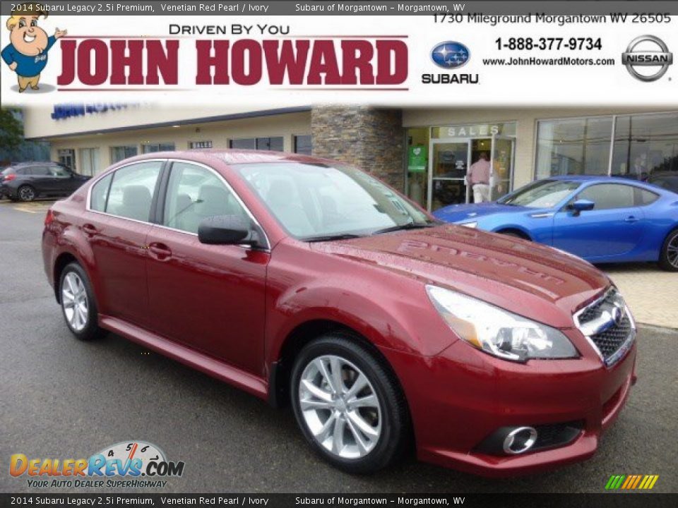 2014 Subaru Legacy 2.5i Premium Venetian Red Pearl / Ivory Photo #1