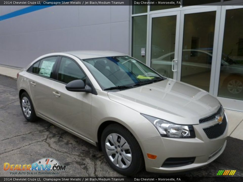 2014 Chevrolet Cruze LS Champagne Silver Metallic / Jet Black/Medium Titanium Photo #1