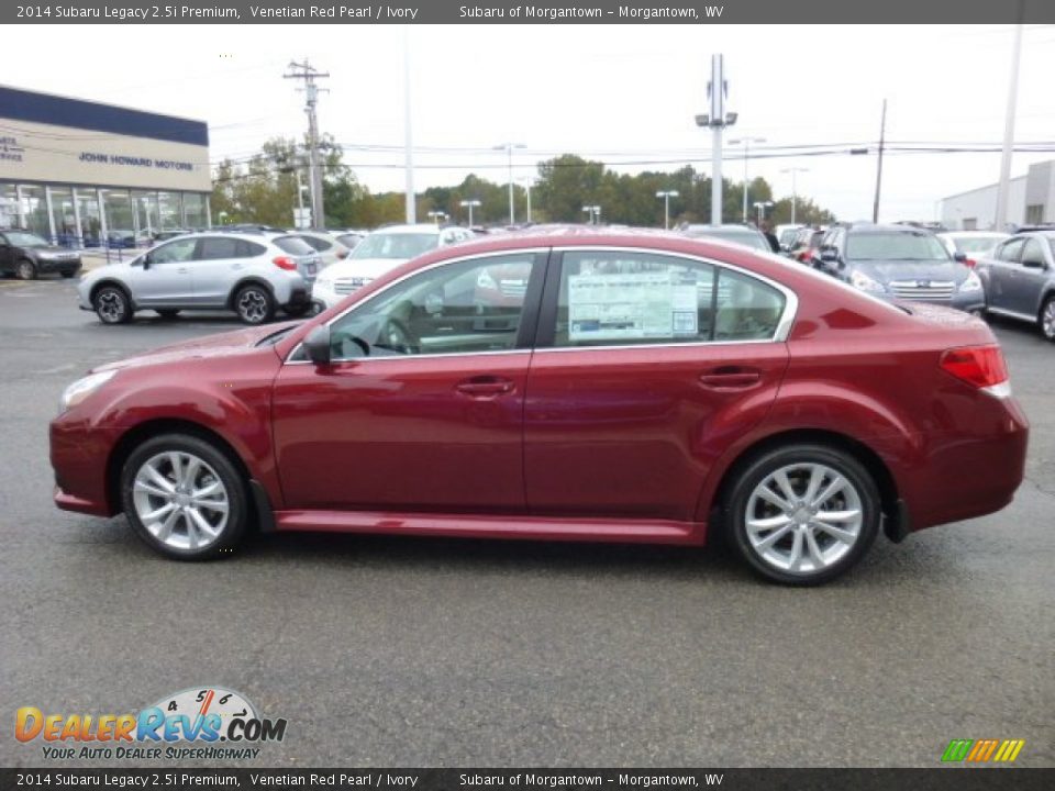 2014 Subaru Legacy 2.5i Premium Venetian Red Pearl / Ivory Photo #4
