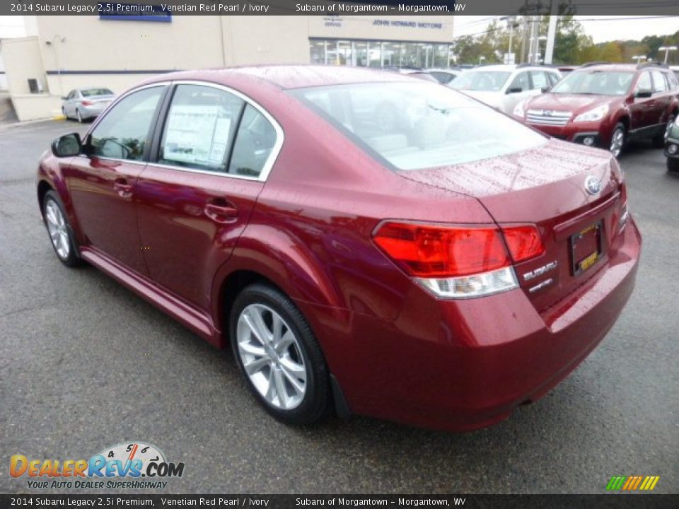 2014 Subaru Legacy 2.5i Premium Venetian Red Pearl / Ivory Photo #5