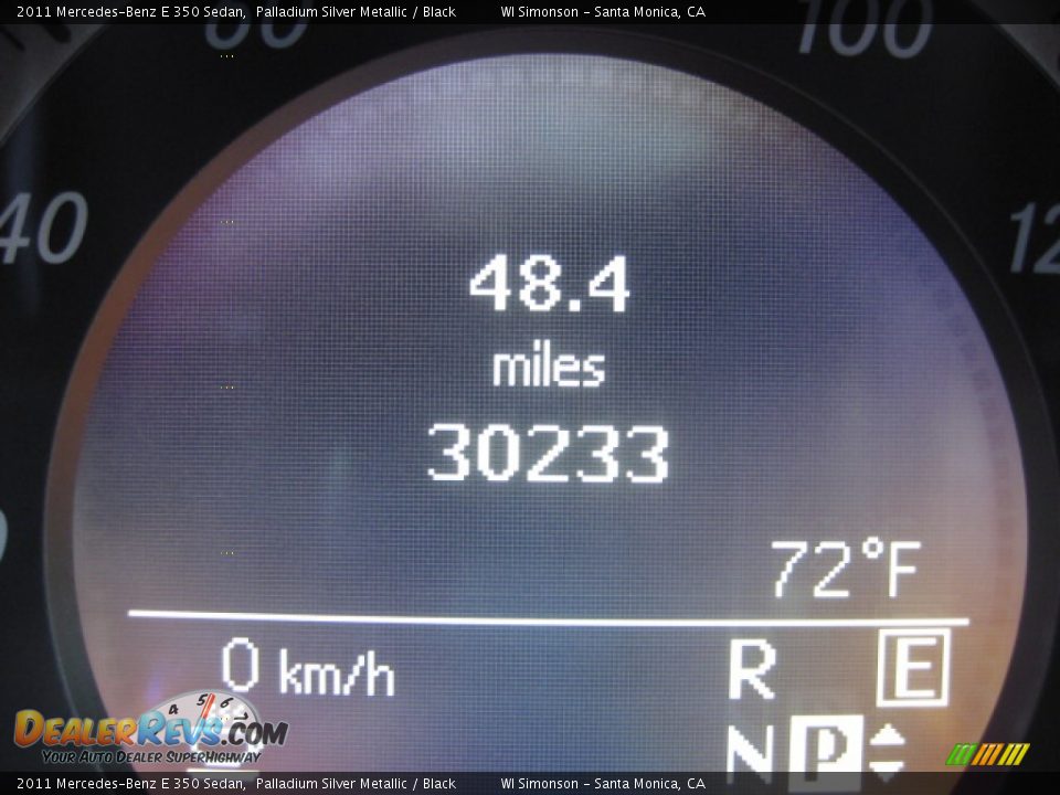 2011 Mercedes-Benz E 350 Sedan Palladium Silver Metallic / Black Photo #10