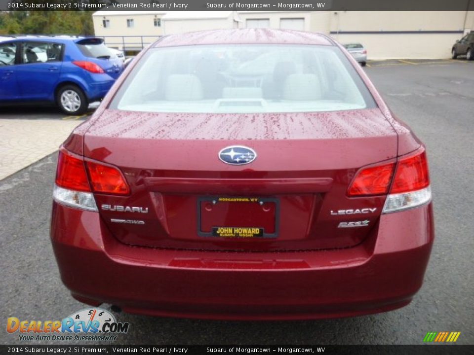 2014 Subaru Legacy 2.5i Premium Venetian Red Pearl / Ivory Photo #6