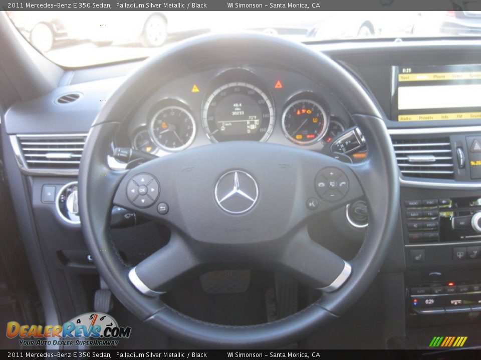 2011 Mercedes-Benz E 350 Sedan Palladium Silver Metallic / Black Photo #12