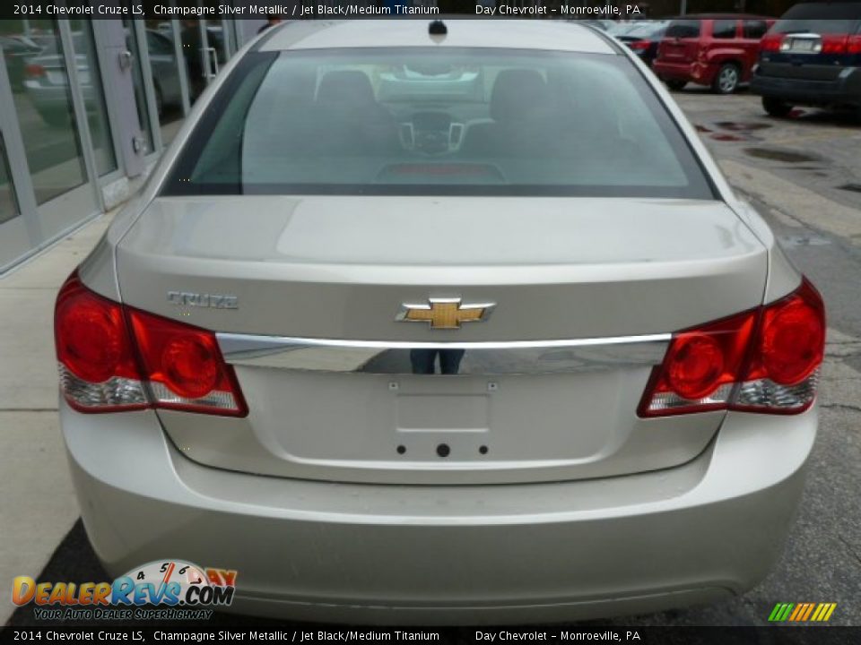 2014 Chevrolet Cruze LS Champagne Silver Metallic / Jet Black/Medium Titanium Photo #6