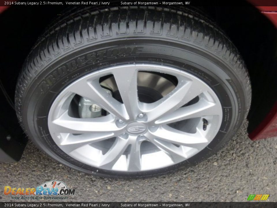 2014 Subaru Legacy 2.5i Premium Venetian Red Pearl / Ivory Photo #9
