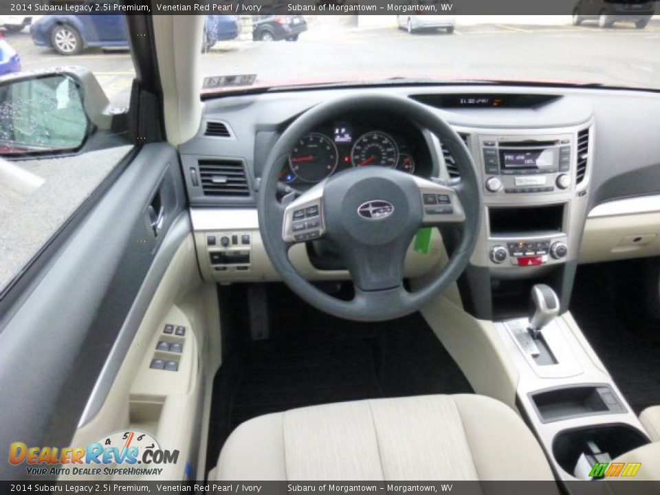 2014 Subaru Legacy 2.5i Premium Venetian Red Pearl / Ivory Photo #13