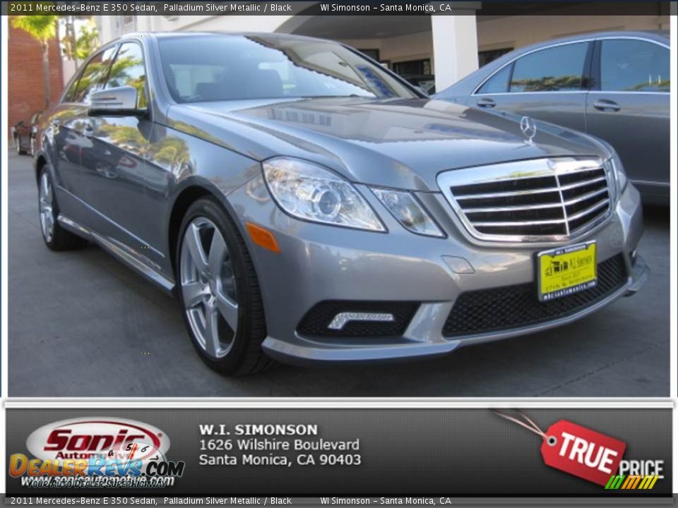 2011 Mercedes-Benz E 350 Sedan Palladium Silver Metallic / Black Photo #26