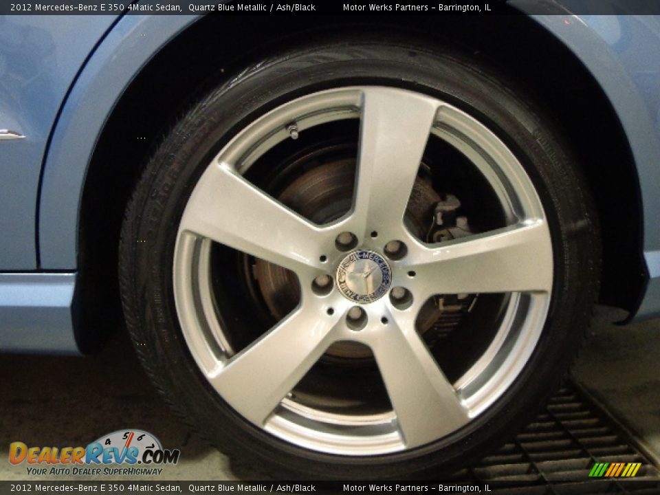 2012 Mercedes-Benz E 350 4Matic Sedan Quartz Blue Metallic / Ash/Black Photo #6