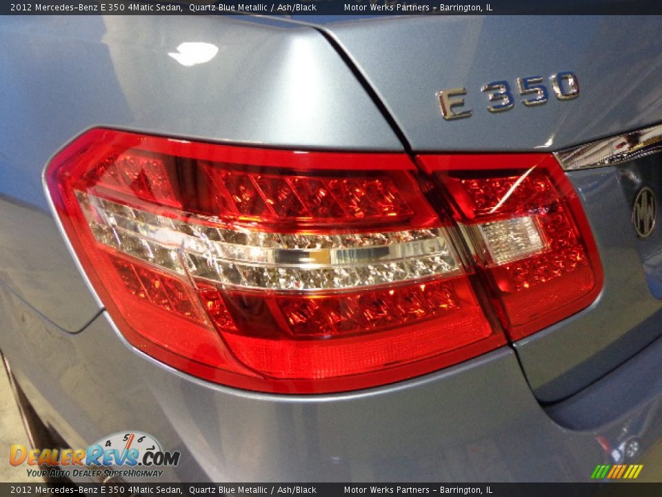 2012 Mercedes-Benz E 350 4Matic Sedan Quartz Blue Metallic / Ash/Black Photo #8