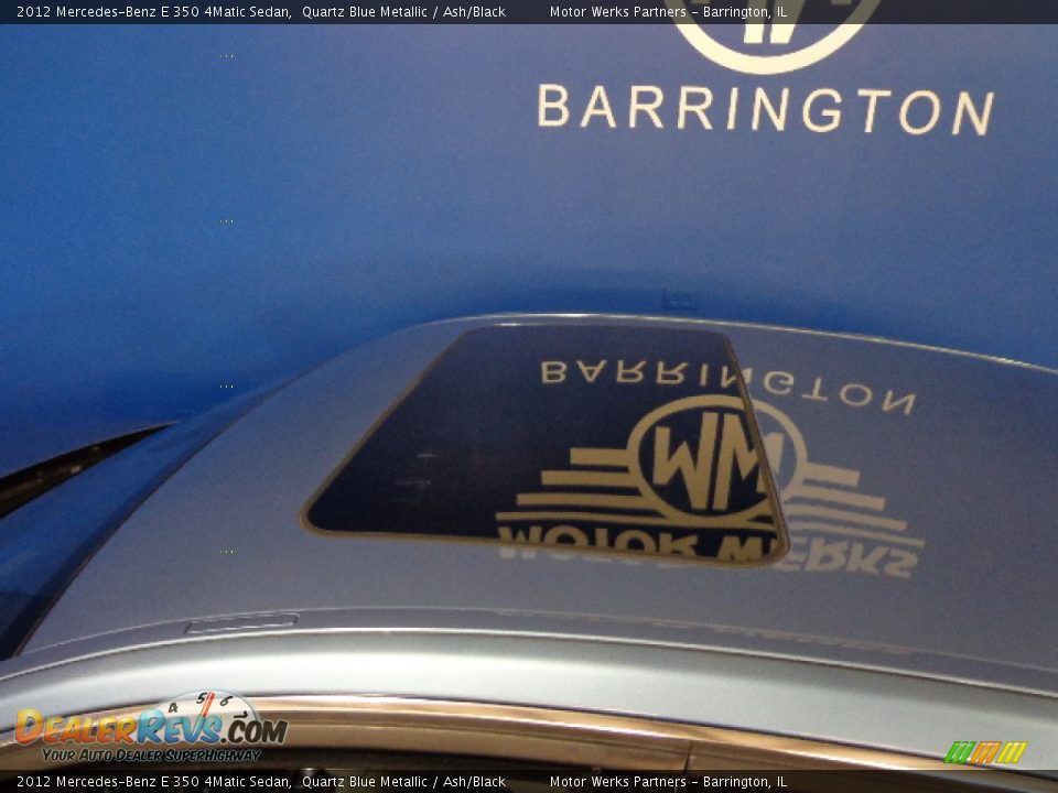 2012 Mercedes-Benz E 350 4Matic Sedan Quartz Blue Metallic / Ash/Black Photo #10