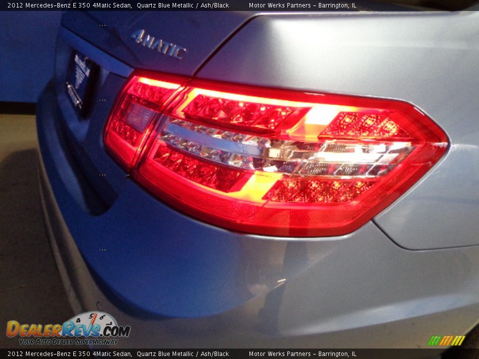 2012 Mercedes-Benz E 350 4Matic Sedan Quartz Blue Metallic / Ash/Black Photo #15
