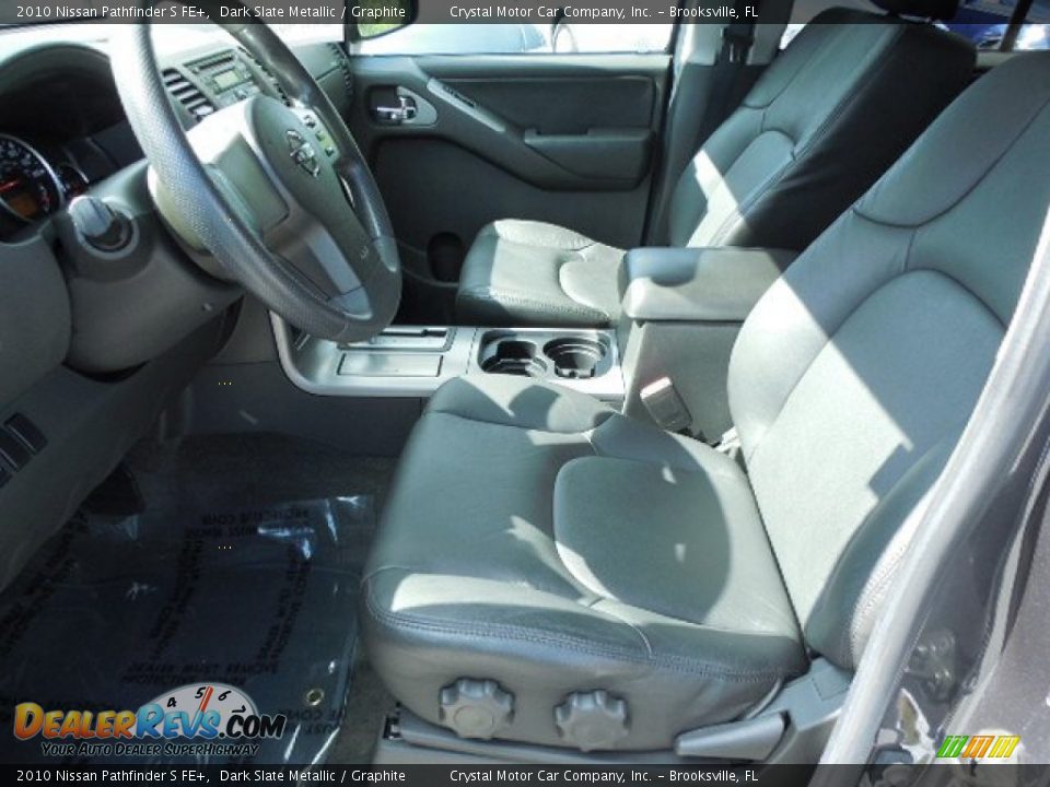 2010 Nissan Pathfinder S FE+ Dark Slate Metallic / Graphite Photo #4