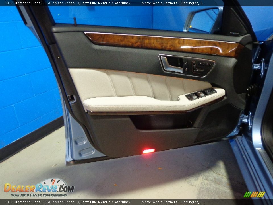 2012 Mercedes-Benz E 350 4Matic Sedan Quartz Blue Metallic / Ash/Black Photo #21