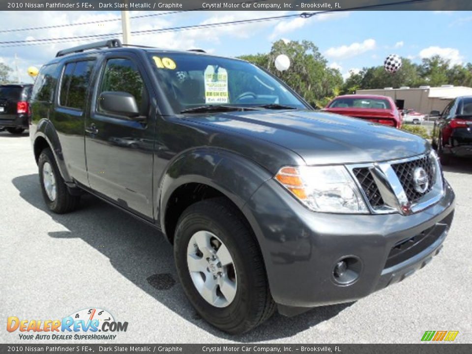2010 Nissan Pathfinder S FE+ Dark Slate Metallic / Graphite Photo #12