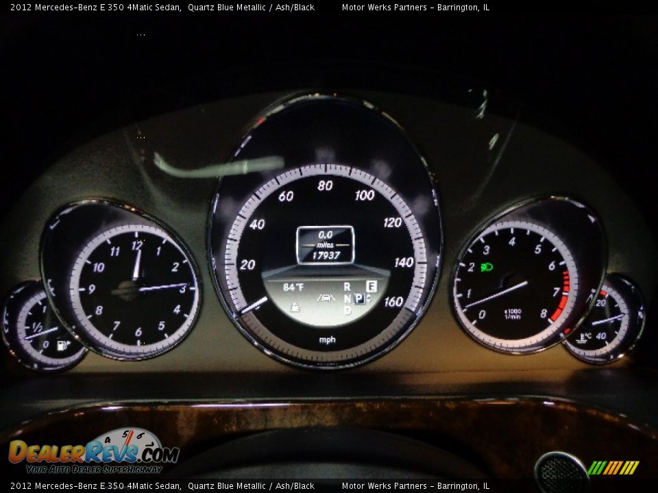 2012 Mercedes-Benz E 350 4Matic Sedan Quartz Blue Metallic / Ash/Black Photo #24
