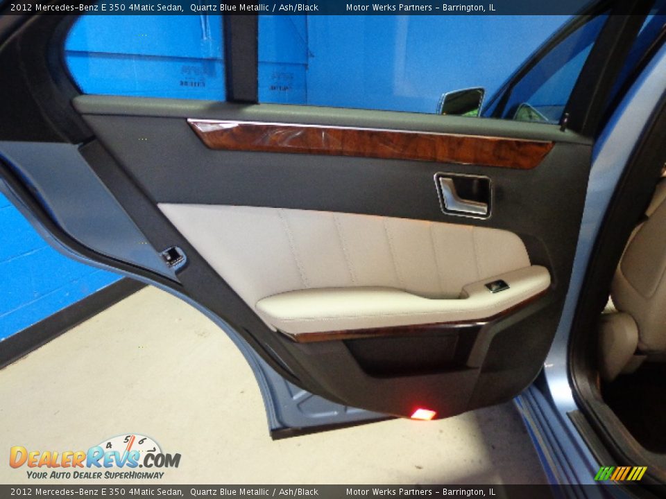 2012 Mercedes-Benz E 350 4Matic Sedan Quartz Blue Metallic / Ash/Black Photo #26