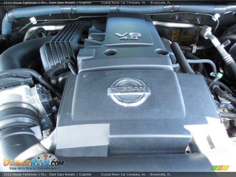 2010 Nissan Pathfinder S FE+ Dark Slate Metallic / Graphite Photo #18