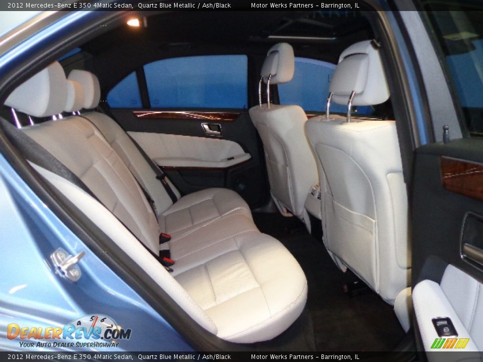 2012 Mercedes-Benz E 350 4Matic Sedan Quartz Blue Metallic / Ash/Black Photo #29