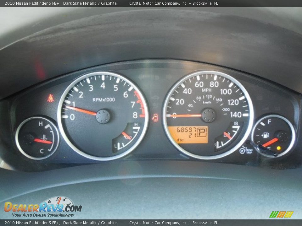 2010 Nissan Pathfinder S FE+ Dark Slate Metallic / Graphite Photo #20