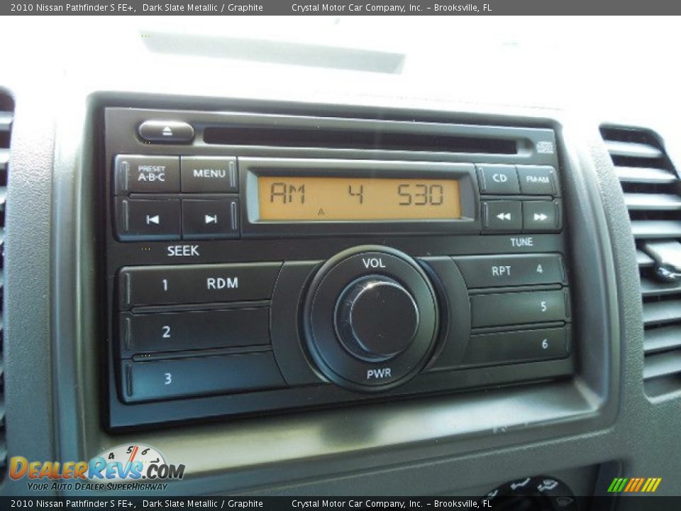 2010 Nissan Pathfinder S FE+ Dark Slate Metallic / Graphite Photo #21