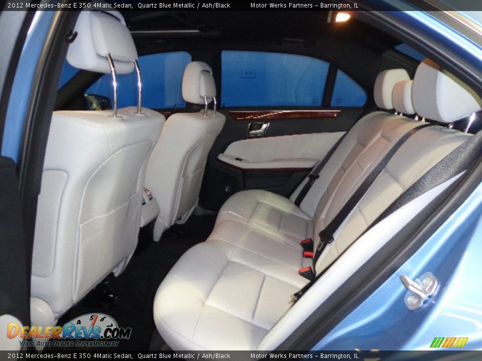 2012 Mercedes-Benz E 350 4Matic Sedan Quartz Blue Metallic / Ash/Black Photo #33