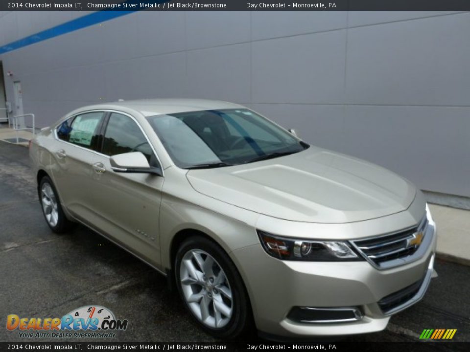 2014 Chevrolet Impala LT Champagne Silver Metallic / Jet Black/Brownstone Photo #1