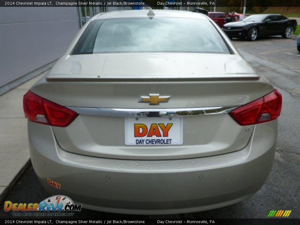 2014 Chevrolet Impala LT Champagne Silver Metallic / Jet Black/Brownstone Photo #6