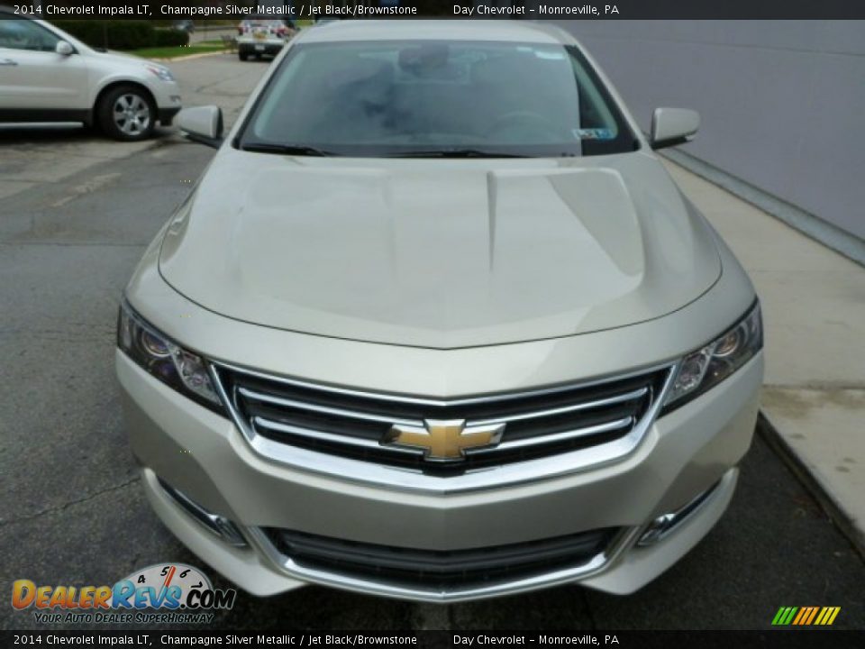 2014 Chevrolet Impala LT Champagne Silver Metallic / Jet Black/Brownstone Photo #9