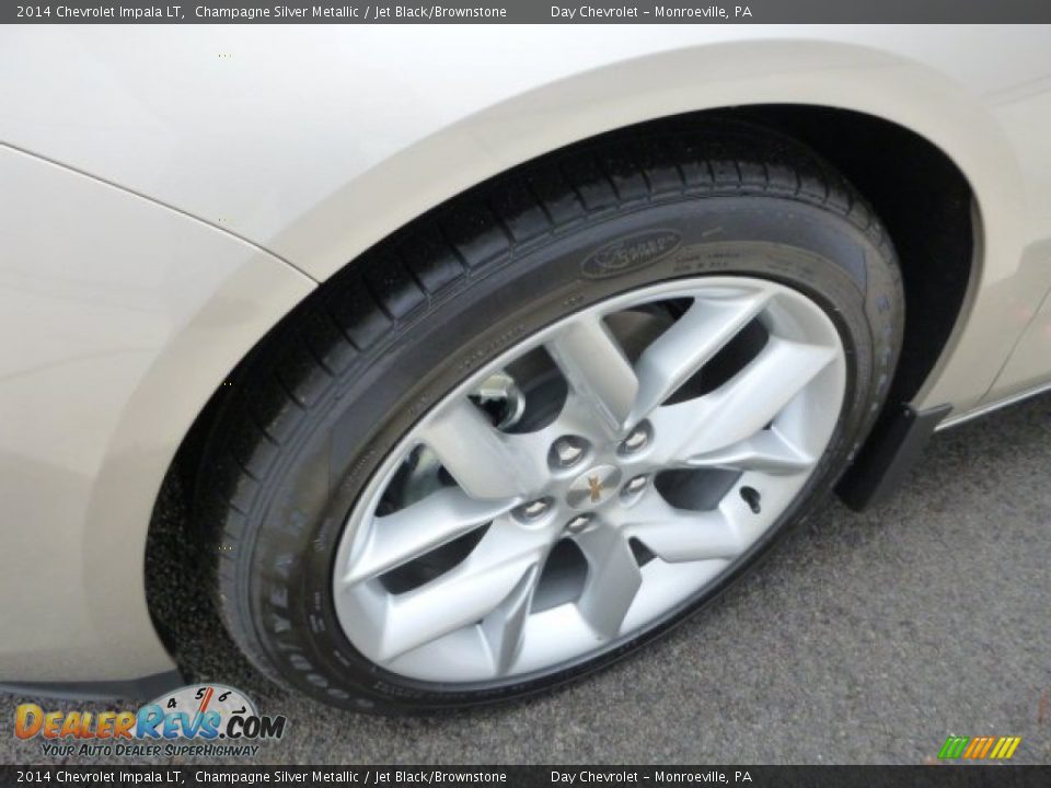2014 Chevrolet Impala LT Champagne Silver Metallic / Jet Black/Brownstone Photo #10