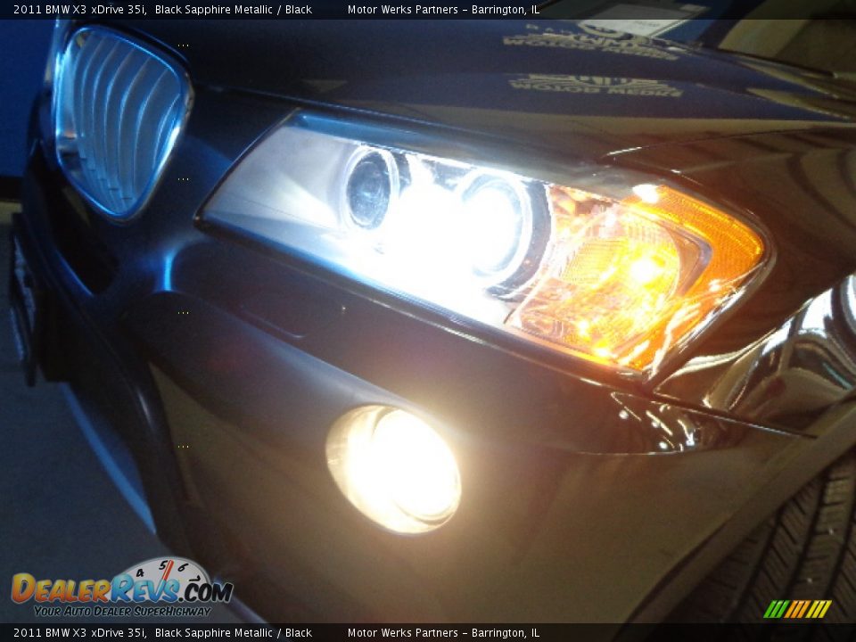 2011 BMW X3 xDrive 35i Black Sapphire Metallic / Black Photo #9