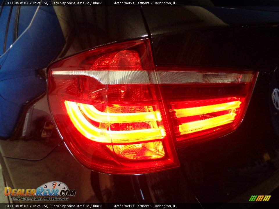 2011 BMW X3 xDrive 35i Black Sapphire Metallic / Black Photo #10