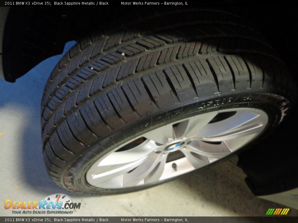 2011 BMW X3 xDrive 35i Black Sapphire Metallic / Black Photo #11